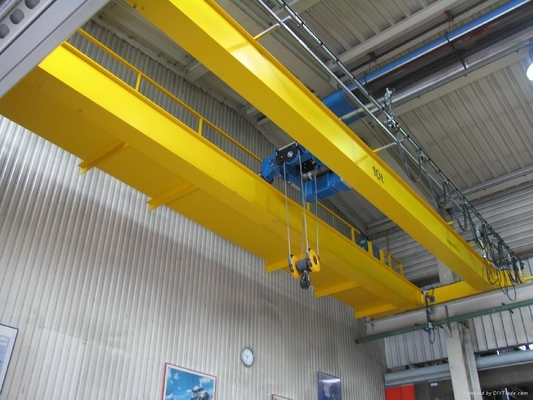 Capacidade de 20 toneladas de pintura amarela do guindaste dobro do Eot da viga com trole da grua
