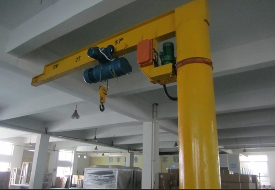 Braço fixo Jib Crane Free Standing do modilhão do comprimento da coluna 8m de 3,2 toneladas