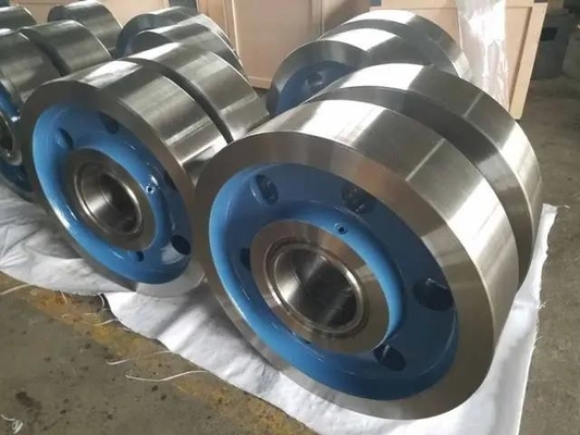Fratura de Crane Forged Crane Wheels Wearproof da metalurgia resistente