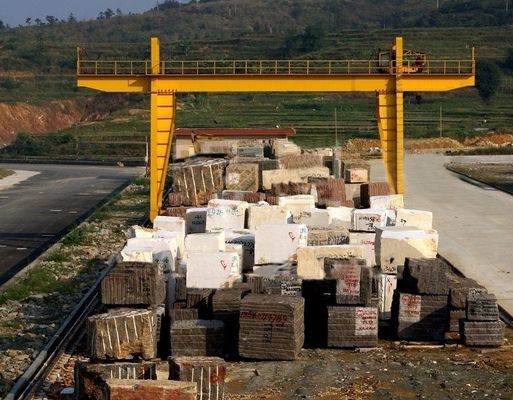 guindastes de pórtico dobro de 32 toneladas da viga para o levantamento de pedra exterior do granito e o de mármore