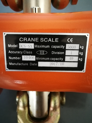 Equilíbrio eletrônico do gancho de 50KG Crane Scale With Digital Weighing