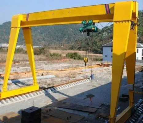 grua elétrica de levantamento da DM de Crane With do pórtico do quadro de 16 toneladas de A para levantar a placa concreta