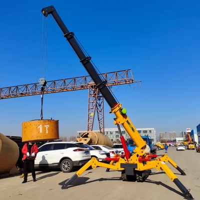 2.95t Spider Crawler Crane com Boom Telescópico Hidráulico