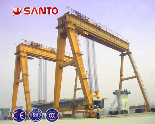 Equipamento superior de guindastes de construção amarelo/vermelho 10-75t Carga de elevação 6-18m Altura de elevação