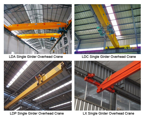 Guindaste de ponte aéreo elétrico da altura livre do guindaste A3 A4 de Q235 Q345B LDP baixo