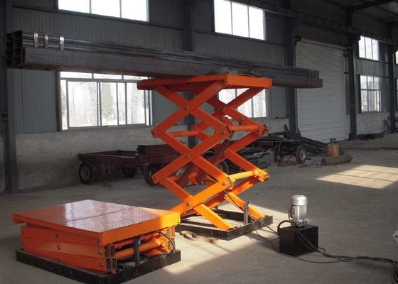 Elevador elétrico de SANTO Stationary Hydraulic 3 Ton Scissor Lift 5.5KW para a construção