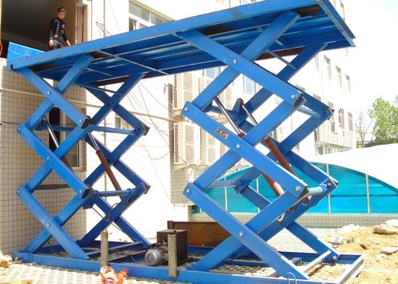 Elevador elétrico de SANTO Stationary Hydraulic 3 Ton Scissor Lift 5.5KW para a construção