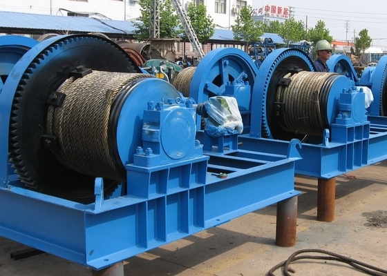5KN à mina elétrica resistente Marine Drum Winch da construção do guincho da corda 100KN