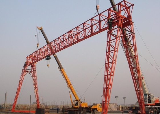 pórtico do feixe do quadro de 5T 10T 20T A guindaste de pedra de Crane Goods Yard Marble Granite do único