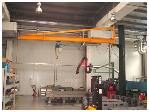 BZ0.5 ao espaço de viagem de Jib Cranes Long Movement Without da parede da doca BZ8