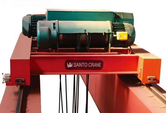 Armazém Doble Girder Eot Crane Vermelho ou cor de pintura personalizada
