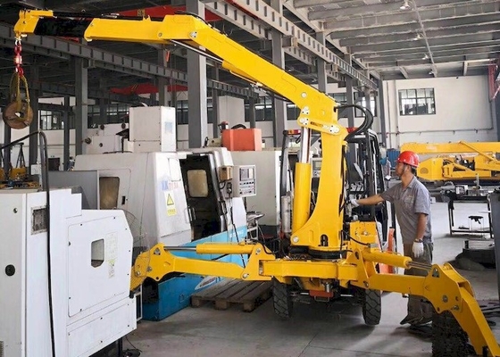 Guindaste móvel interno KB1.0 Mini Tracked Crawler Crane da aranha do pé do balanço