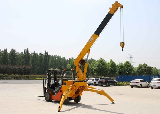 Guindaste móvel interno KB1.0 Mini Tracked Crawler Crane da aranha do pé do balanço
