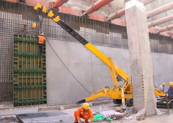 Ereção de aço de 3 Ton Spider Crawler Crane For