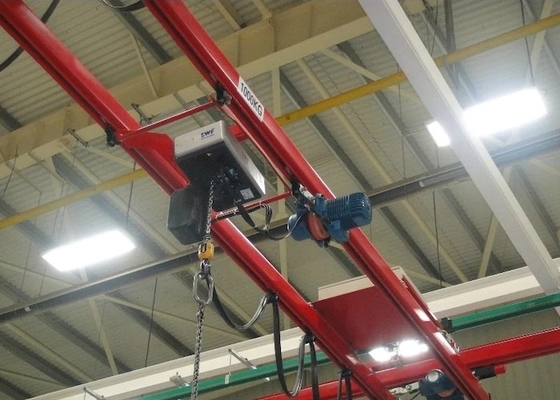 De 2 toneladas de 1 toneladas guindaste pendurado do trilho aéreo da capacidade da luz da viga do controle do único