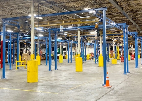 Guindaste da estação de trabalho de Crane Ceiling Mounted Free Standing da ponte de suspensão do ODM KBK do OEM