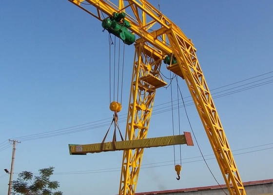 Utilização exterior da grua elétrica em cabo de aço de 5 Ton Movable Gantry Crane With