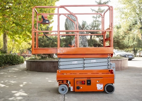 elétricos automotores da altura de 8m a de 14m Scissor a plataforma de trabalho aéreo móvel do elevador 300kg