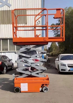 elétricos automotores da altura de 8m a de 14m Scissor a plataforma de trabalho aéreo móvel do elevador 300kg