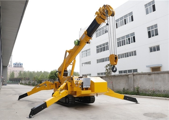 Ereção de aço de 3 Ton Spider Crawler Crane For