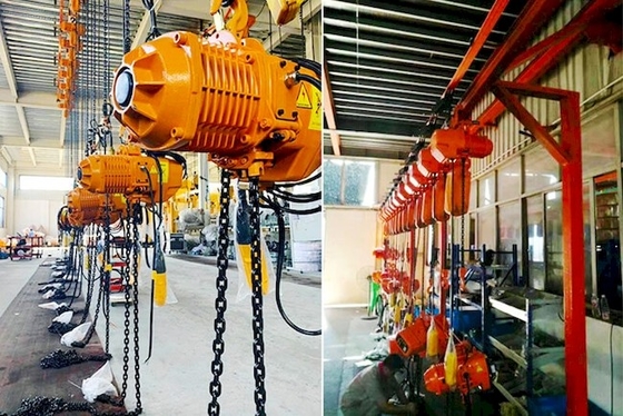 Gancho personalizado de HHBD 2 Ton Electric Chain Hoist With/trole motorizado