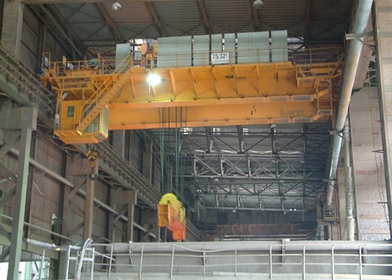 guindaste da concha da fresa de aço de 380v 50hz Ton To 20/5 63/10 de Ton Metallurgical Foundry Crane