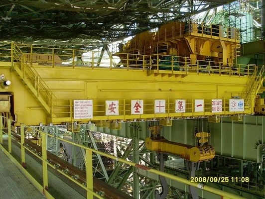 Guindaste resistente da planta de aço da metalurgia de Ton Double Beam Crane Heat do peso leve 200/50