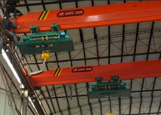 Guindaste aéreo de vigas únicas de 32 t, de vigas únicas, com dispositivo de segurança para limitar a sobrecarga