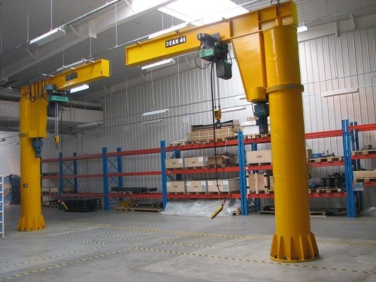 Braço estando livre Jib Crane 5 Ton In Workstations do modilhão da coluna fixa