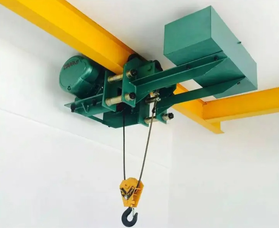 Talhas elétricas de baixa altura livre de 10 toneladas fixadas em guindaste Eot tipo caixa usando