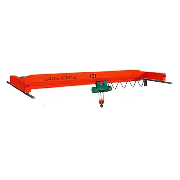 Cranes aéreos de viga única montados no teto 1-32t Capacidade de elevação Controle de pendente 20m/min Velocidade de elevação