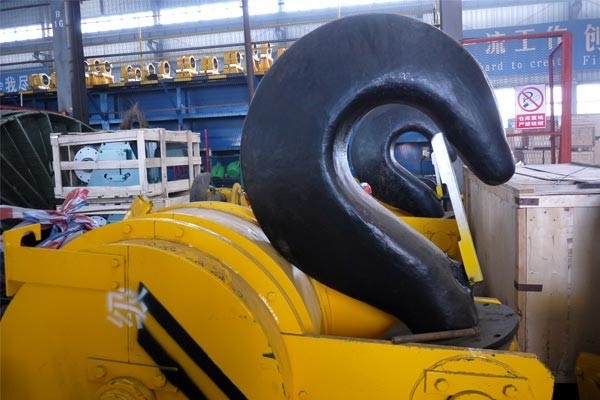 O tipo europeu grua aérea do pórtico forjou o dobro Crane Hook que do bloco C deu forma