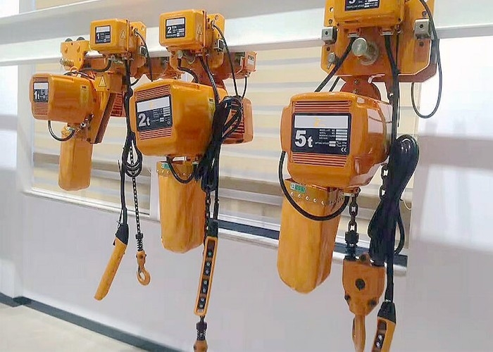 Diâmetro 6.3mm à grua de corrente elétrica de 11.2mm 1T 3T 5T com trole motorizado