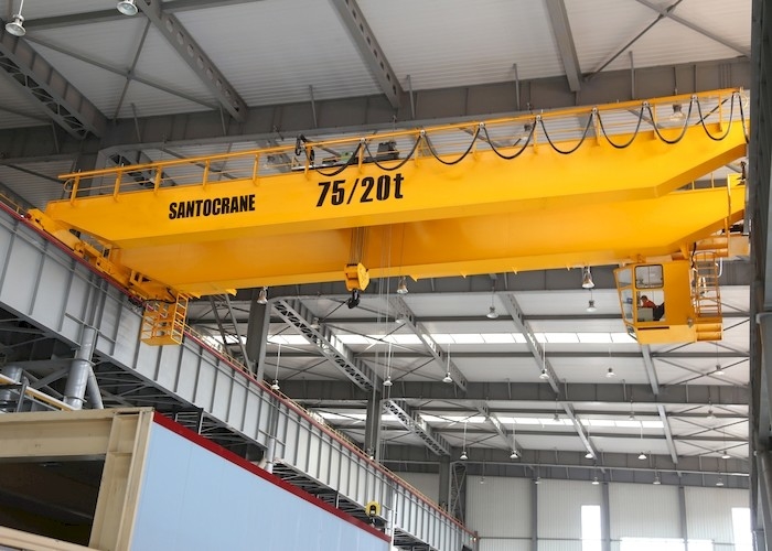 ODM europeu de Ton Bridge Crane do guindaste aéreo 20 da viga simples ou duplo do CE