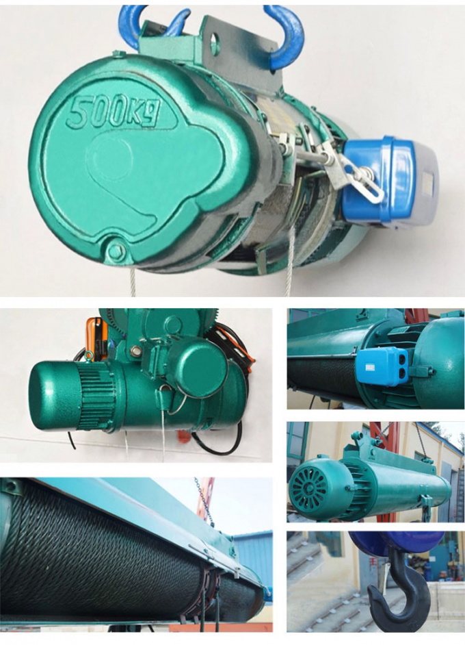 Pedidos de 10 toneladas da grua de Wirerope do modelo do CD da única velocidade elétrica para Eu-feixes